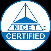 The logo of NICET